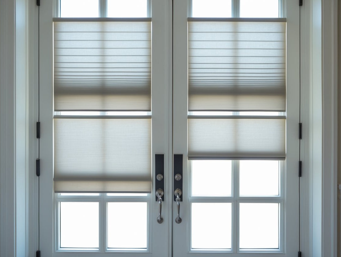 Custom Sizing Shades for French Doors Without Hitting the Handle