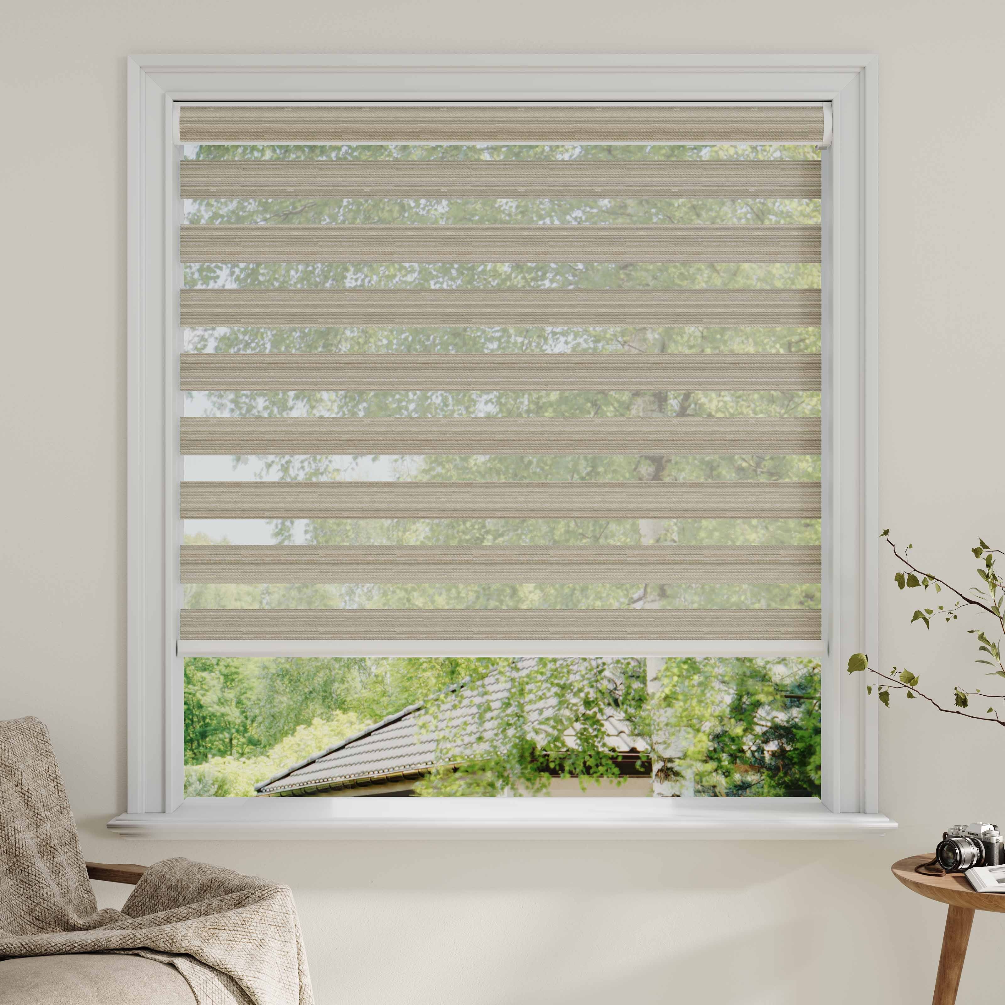 Room darkening Zebra Shades