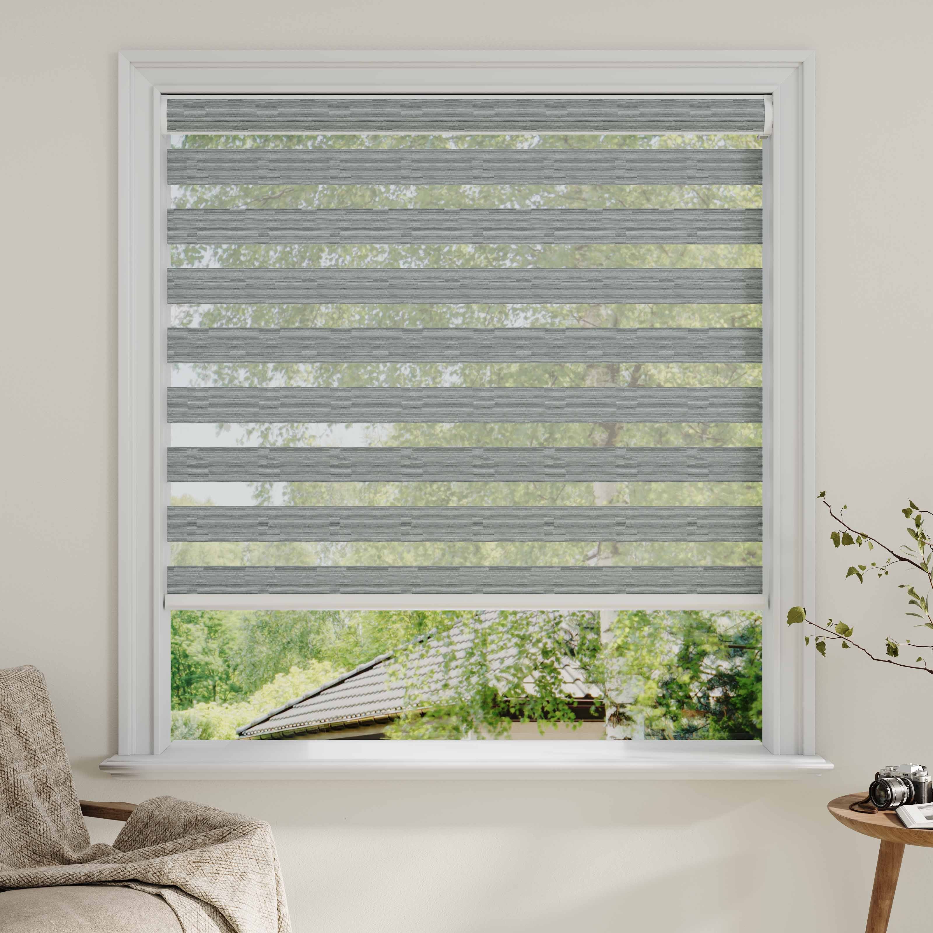 Room darkening Zebra Shades