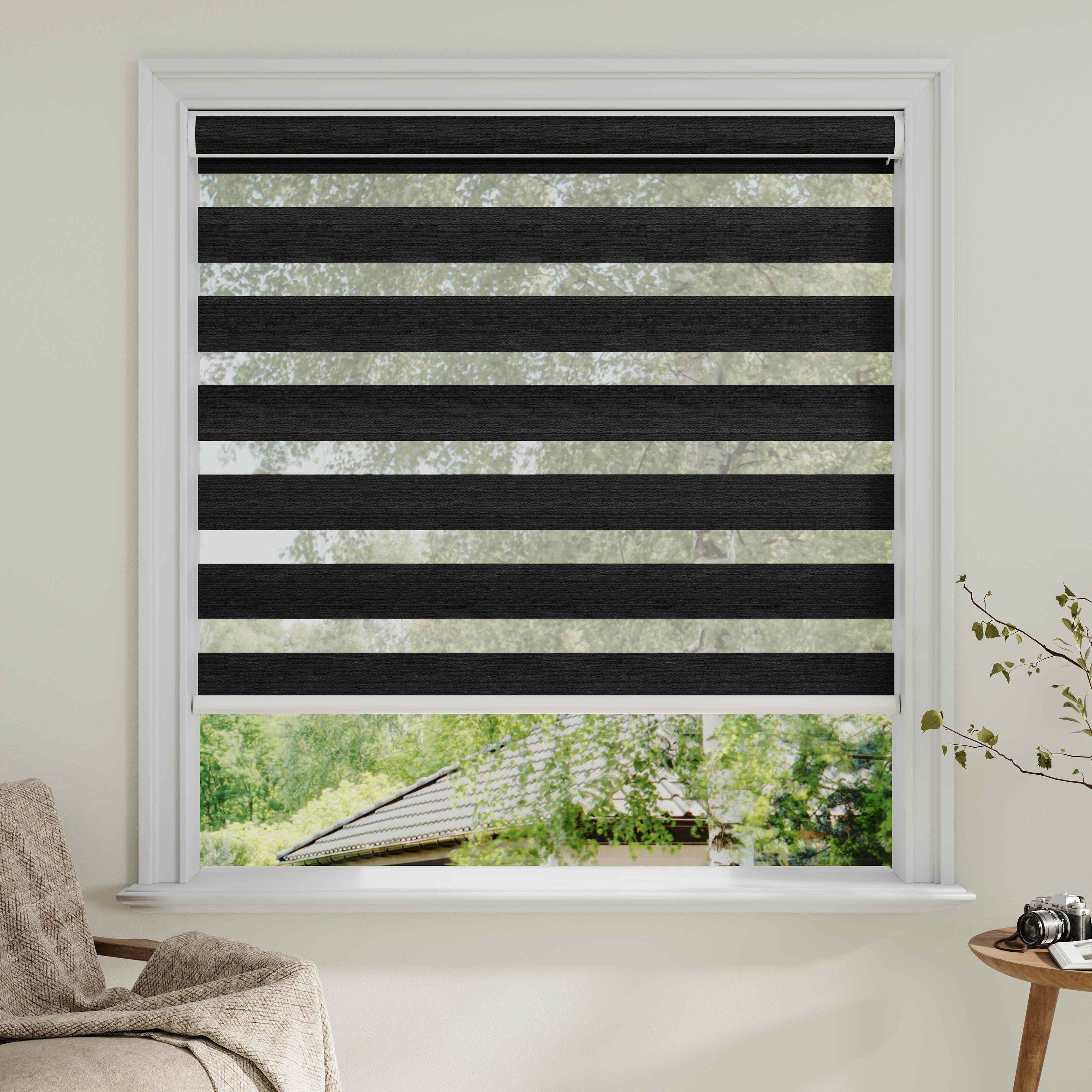 Room darkening Zebra Shades