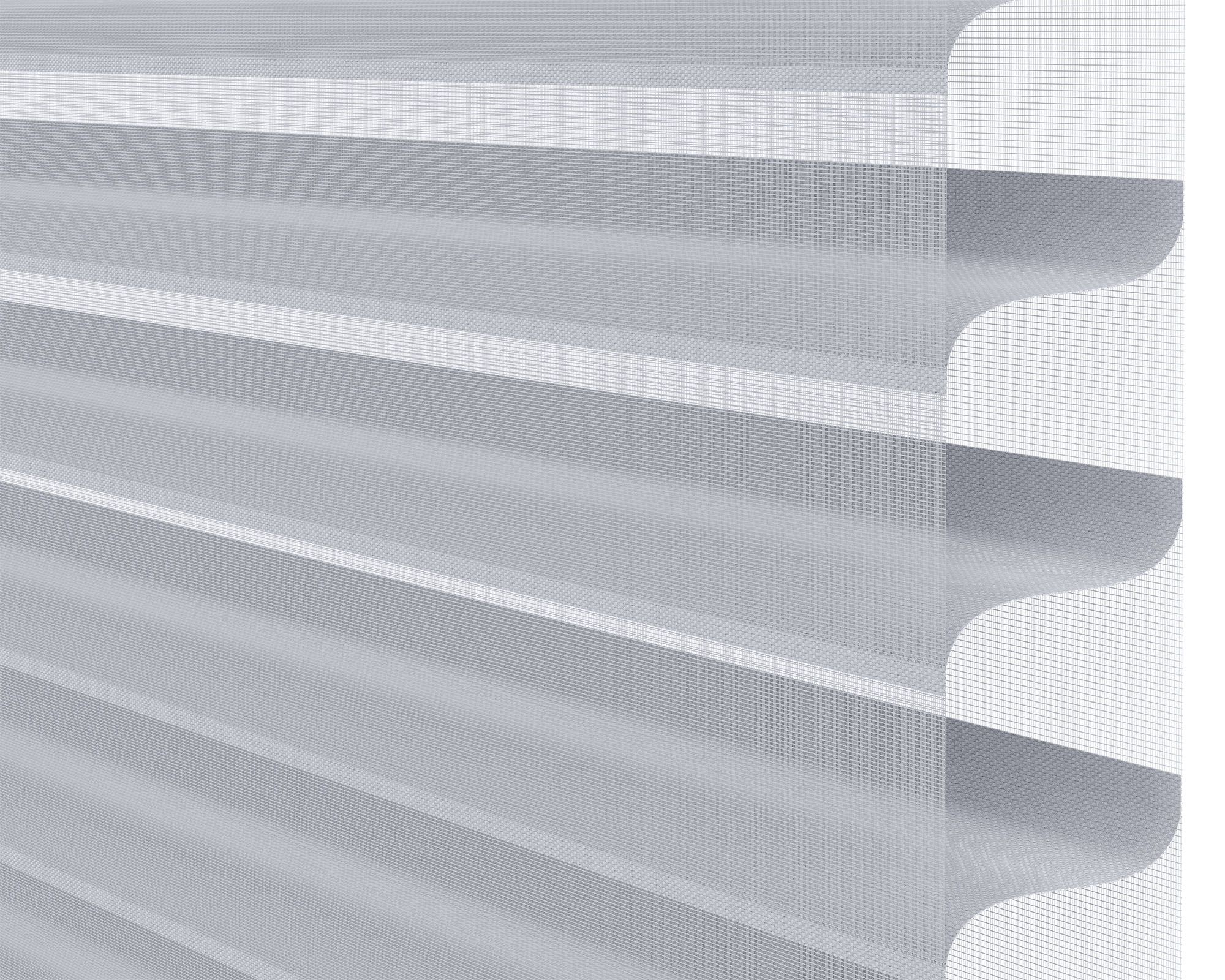 Soft white window blind fabric with subtle matte finish.