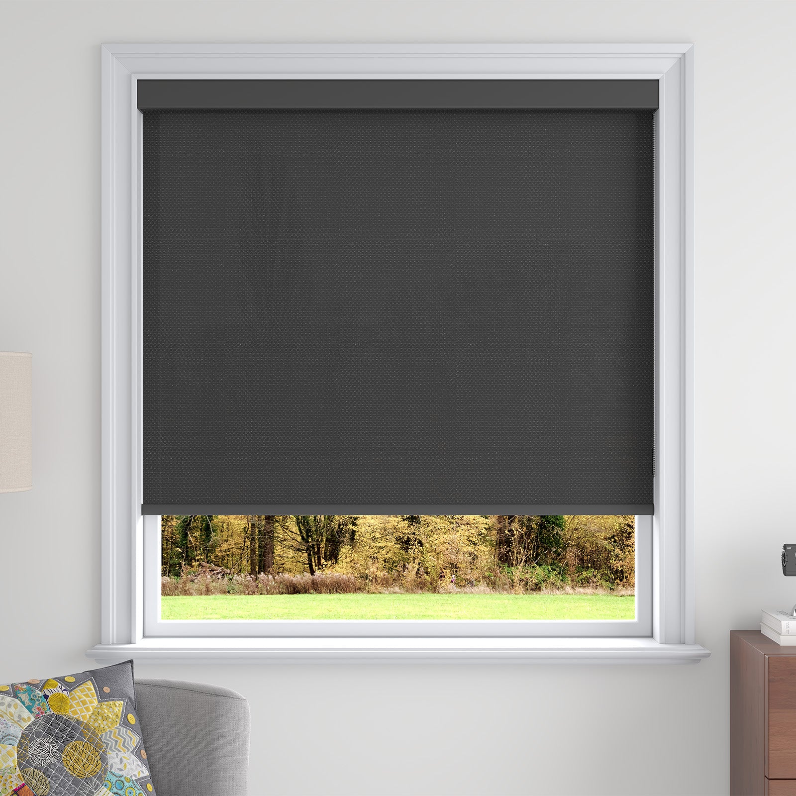 Sarasota Custom Solar Shades - 1%, 3% & 5% Openness, GREENGUARD Certified, Cordless & Motorized, Child-Safe for Living Room & Kitchen