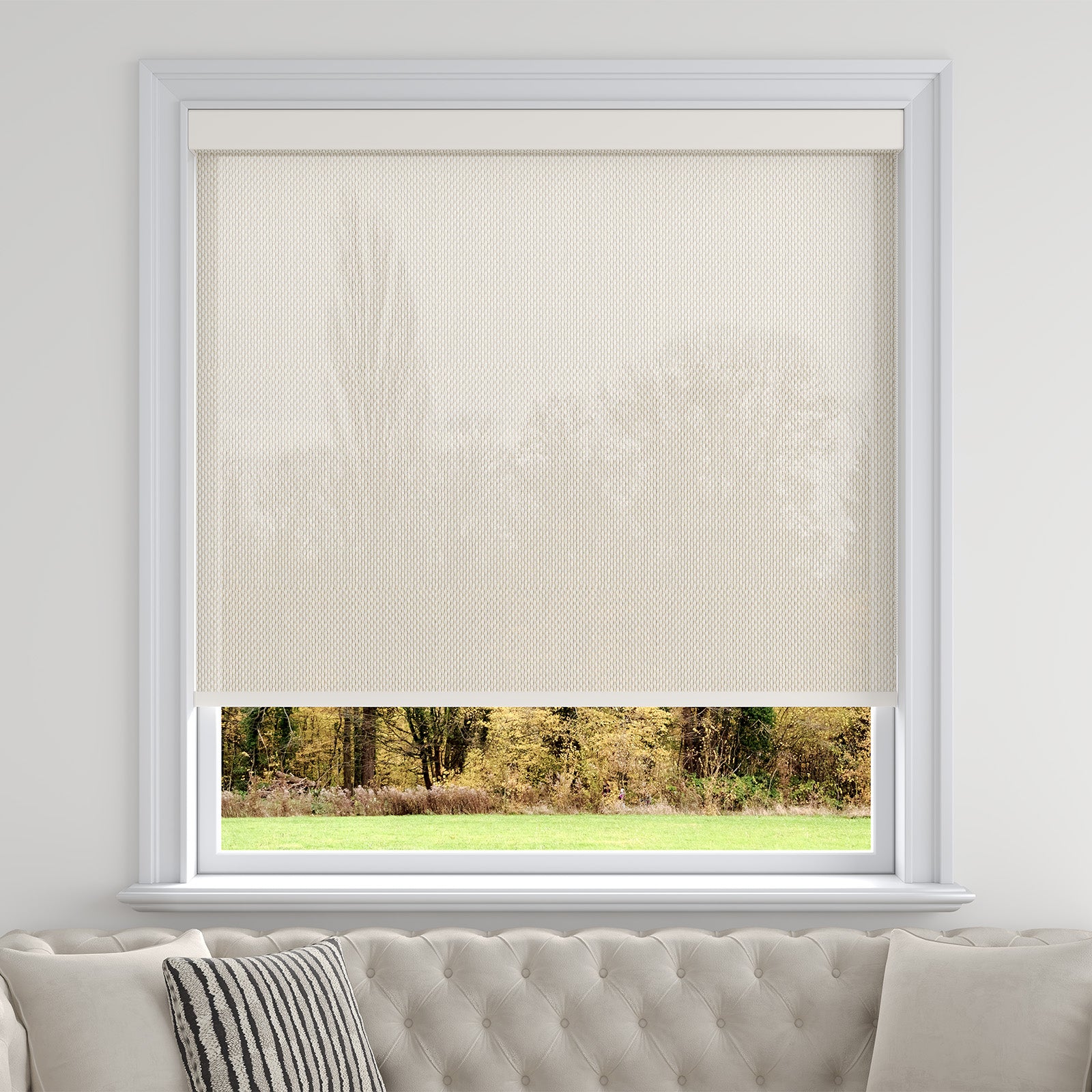Sarasota Custom Solar Shades - 1%, 3% & 5% Openness, GREENGUARD Certified, Cordless & Motorized, Child-Safe for Living Room & Kitchen