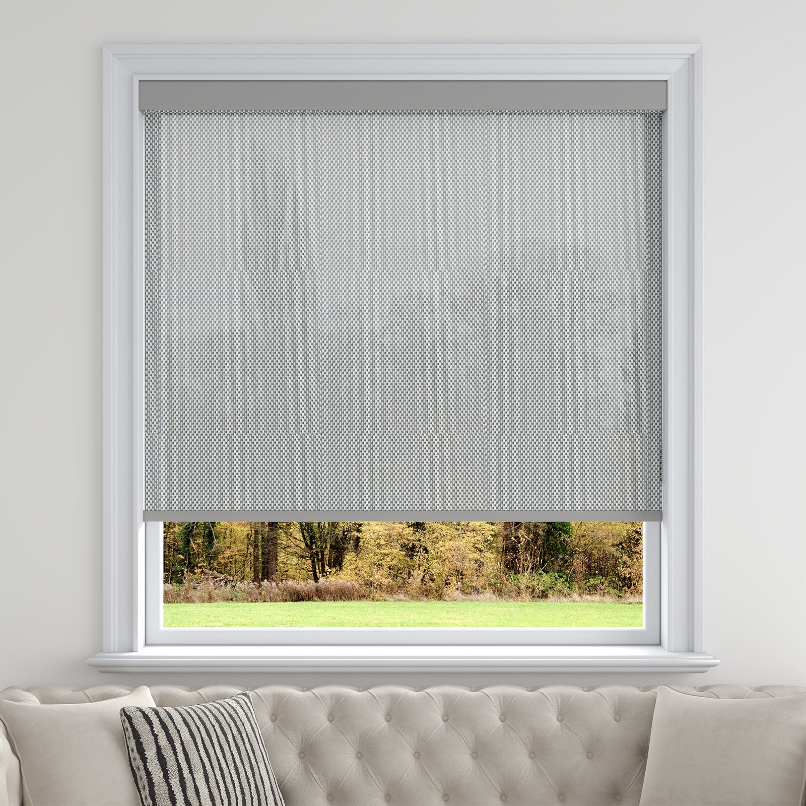 Sarasota Custom Solar Shades - 1%, 3% & 5% Openness, GREENGUARD Certified, Cordless & Motorized, Child-Safe for Living Room & Kitchen