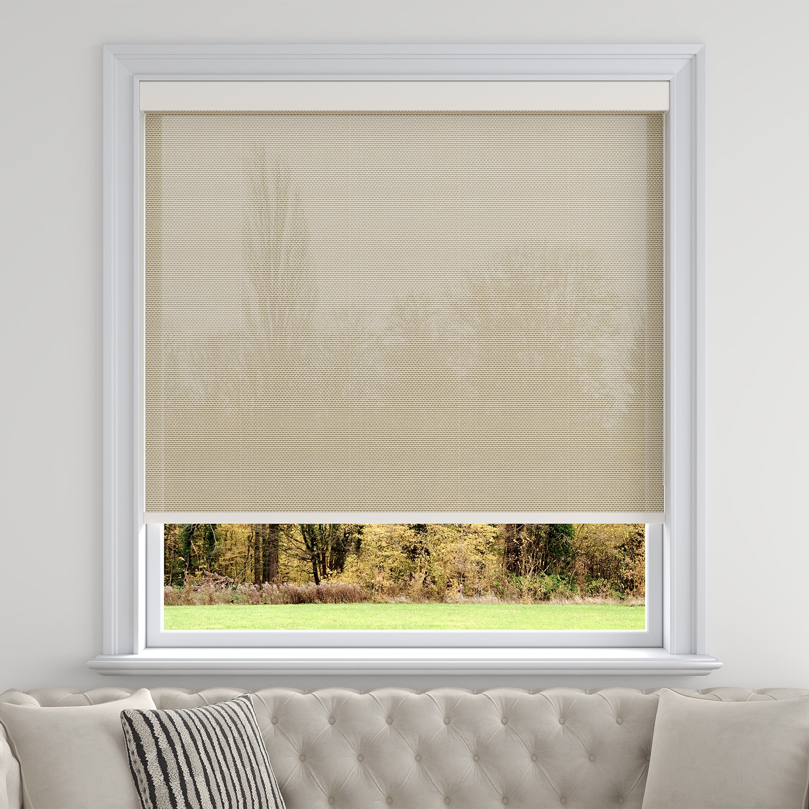 Sarasota Custom Solar Shades - 1%, 3% & 5% Openness, GREENGUARD Certified, Cordless & Motorized, Child-Safe for Living Room & Kitchen