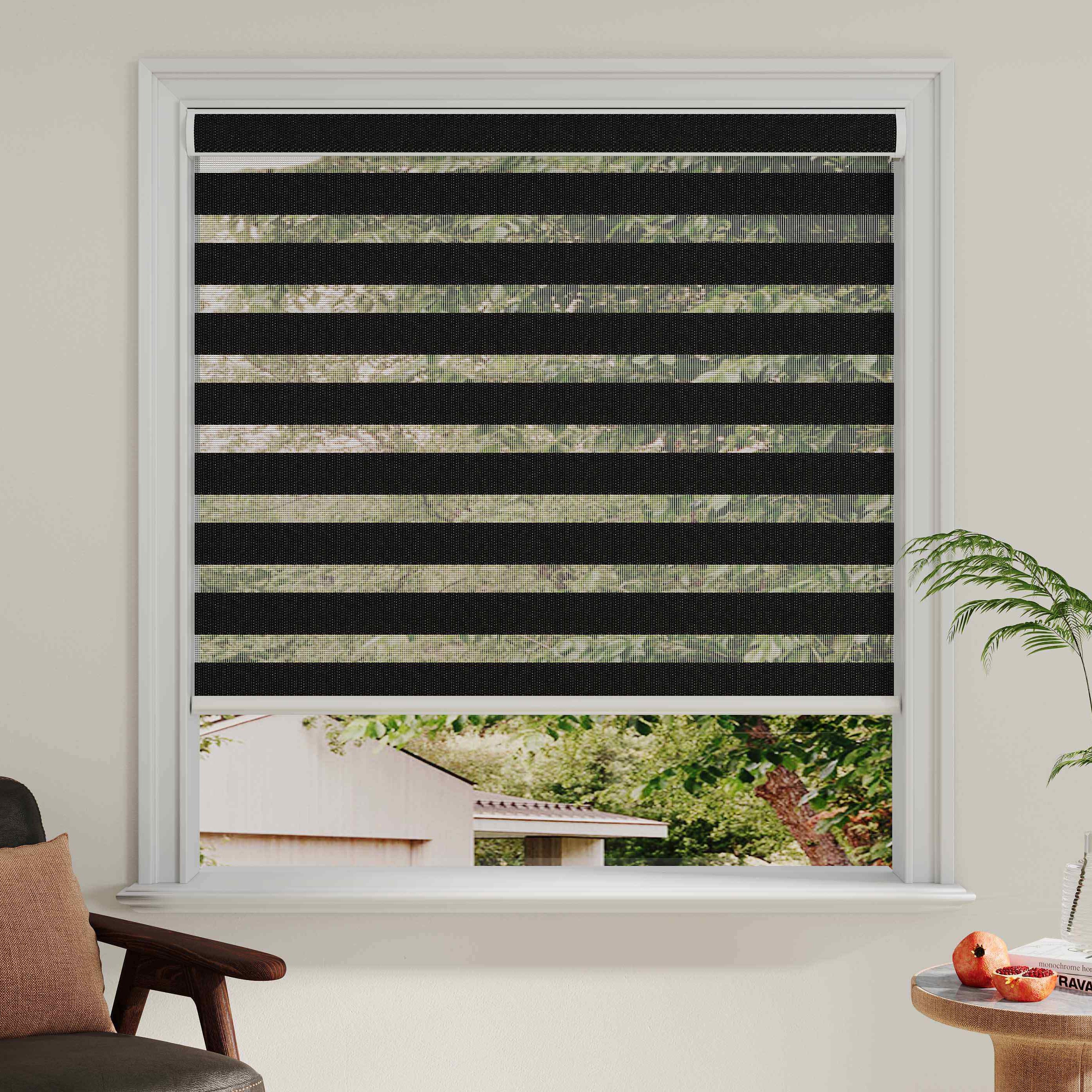 Waterproof PVC Zebra Shades