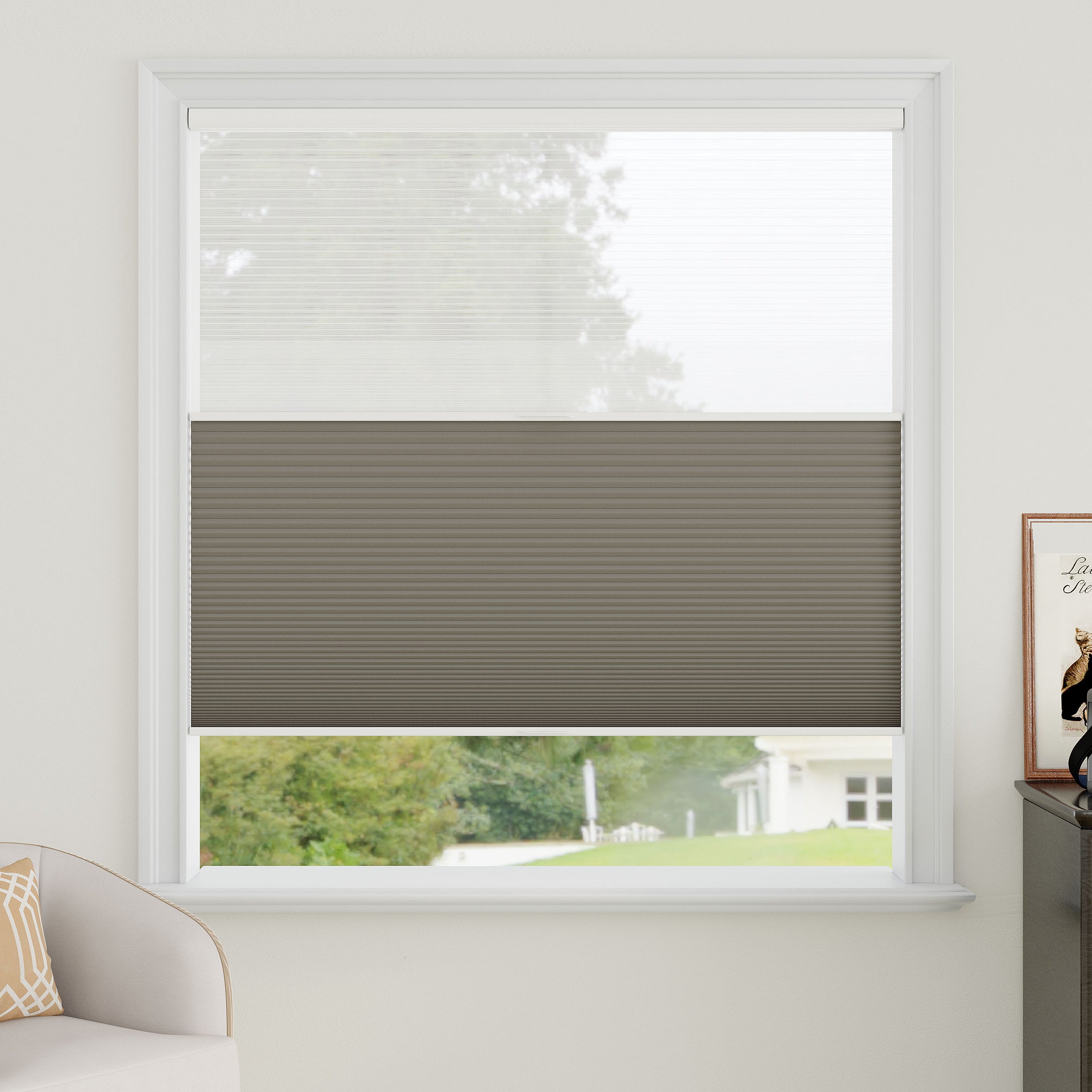 Sheer Fabric Day Night Cellular Shades