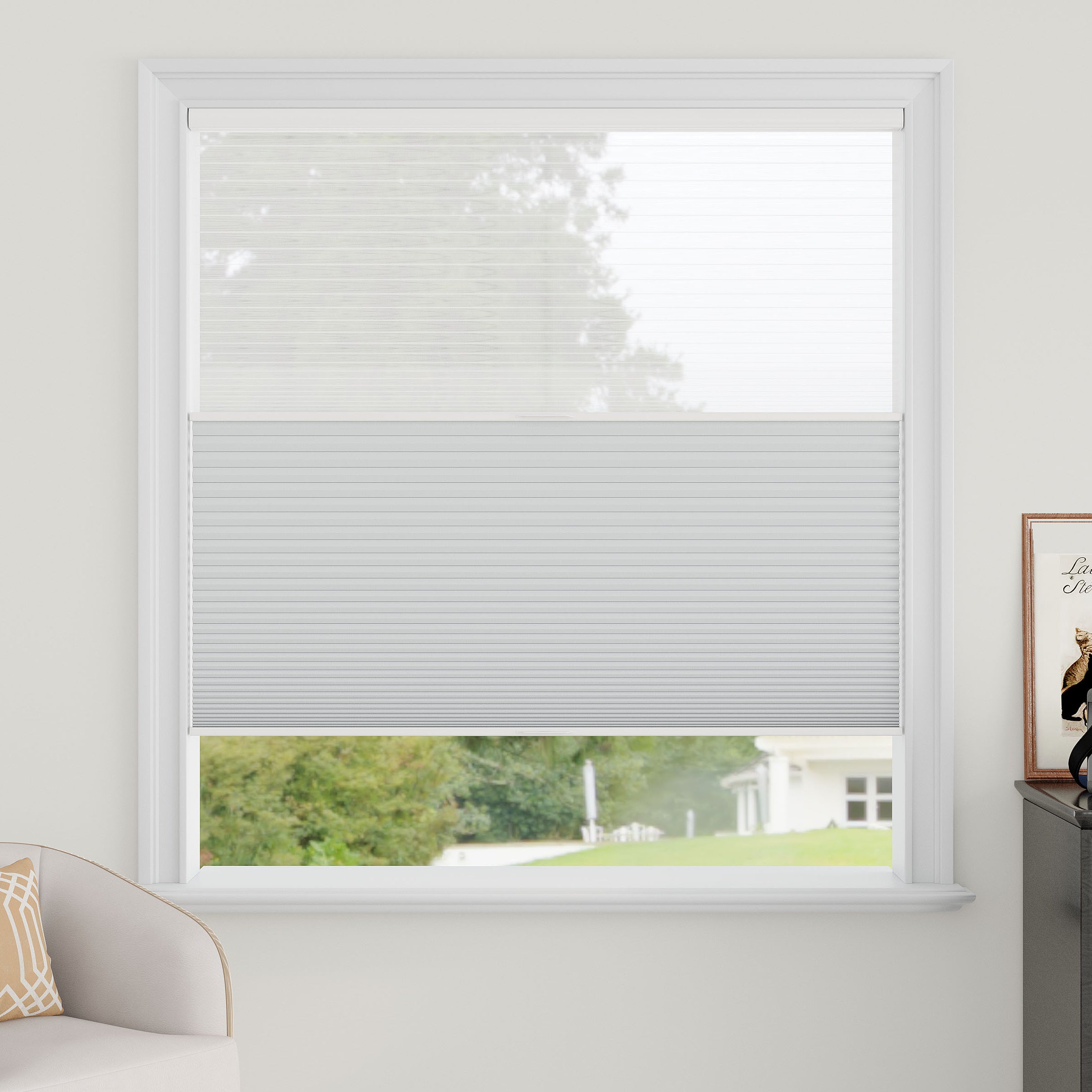 Sheer Fabric Day Night Cellular Shades