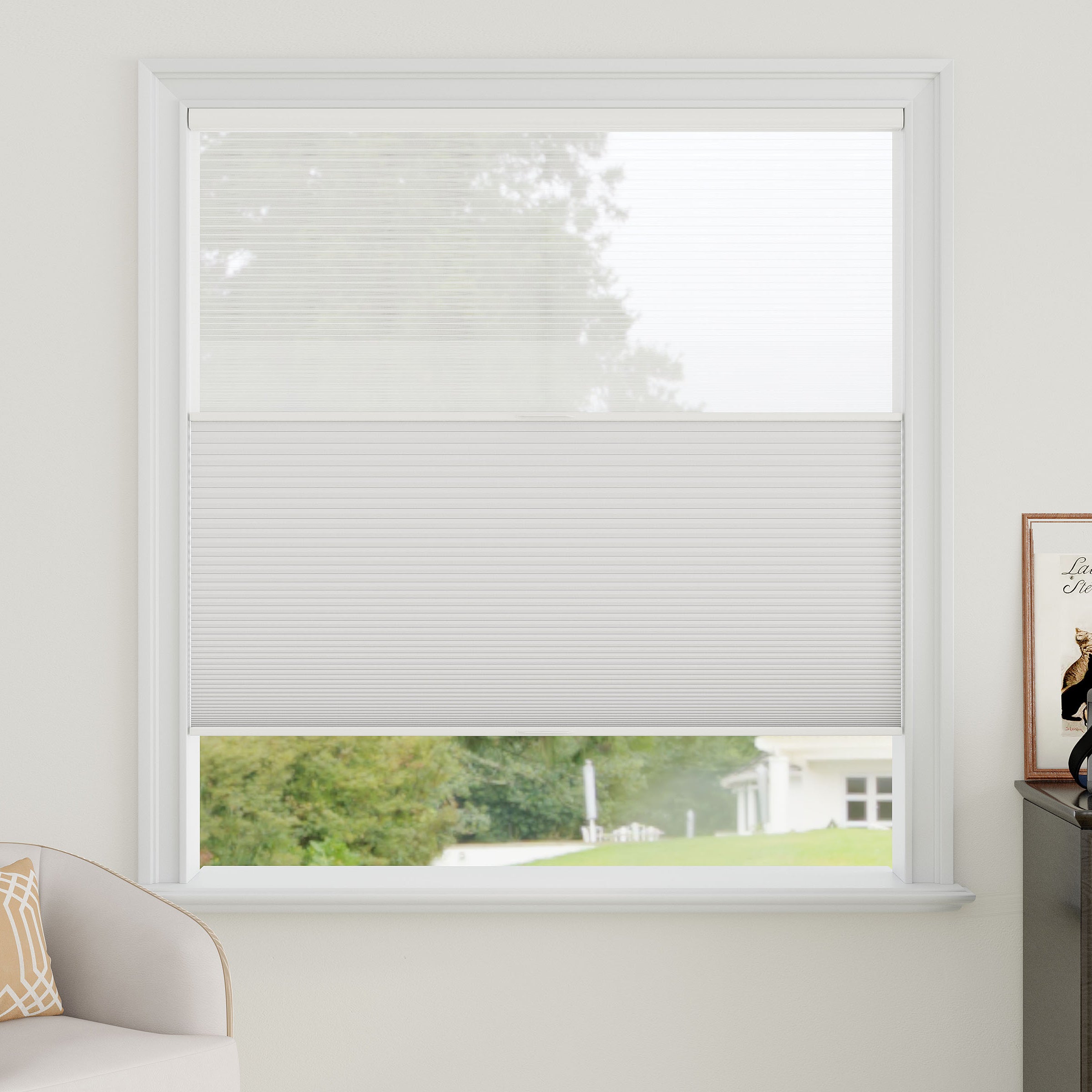 Sheer Fabric Day Night Cellular Shades