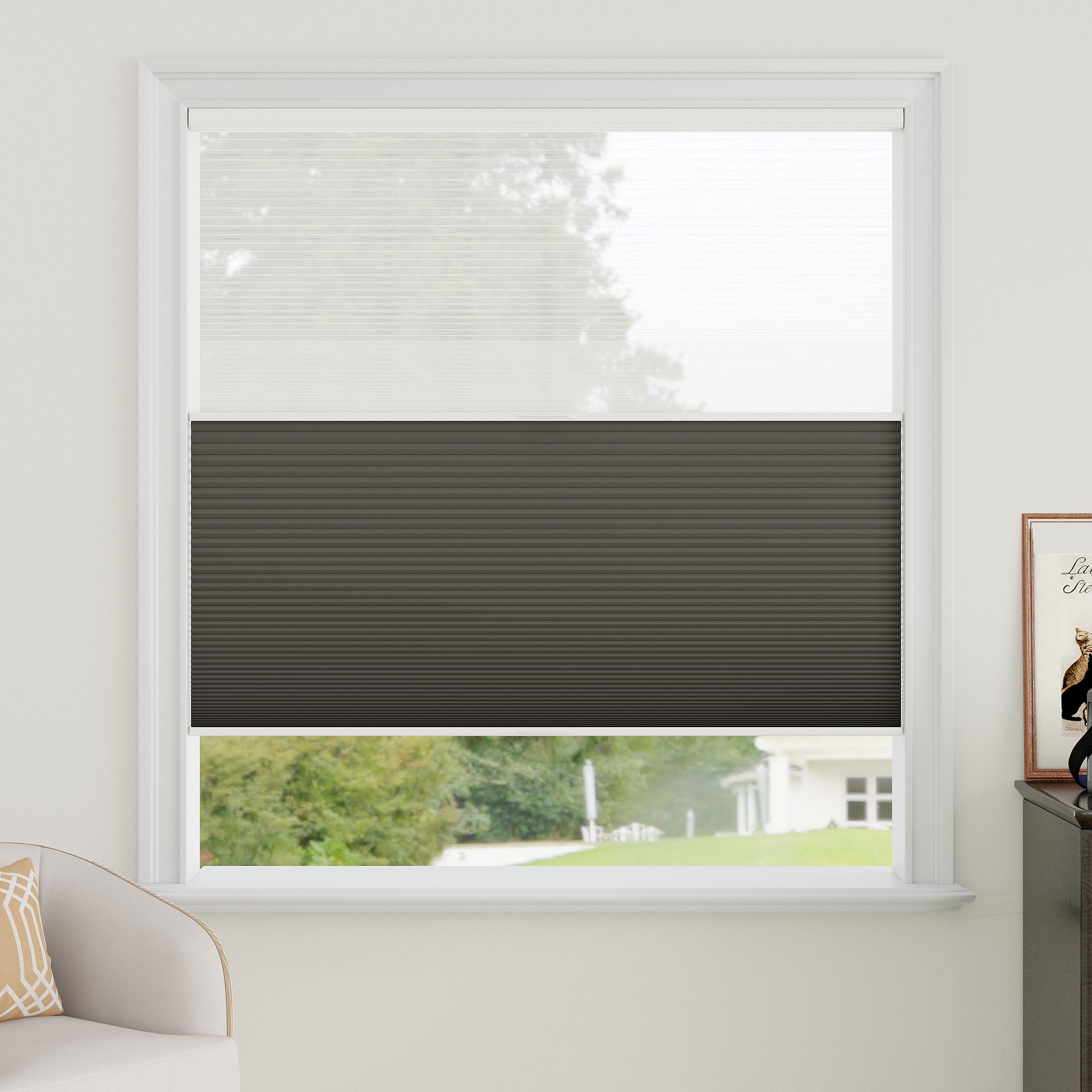 Sheer Fabric Day Night Cellular Shades
