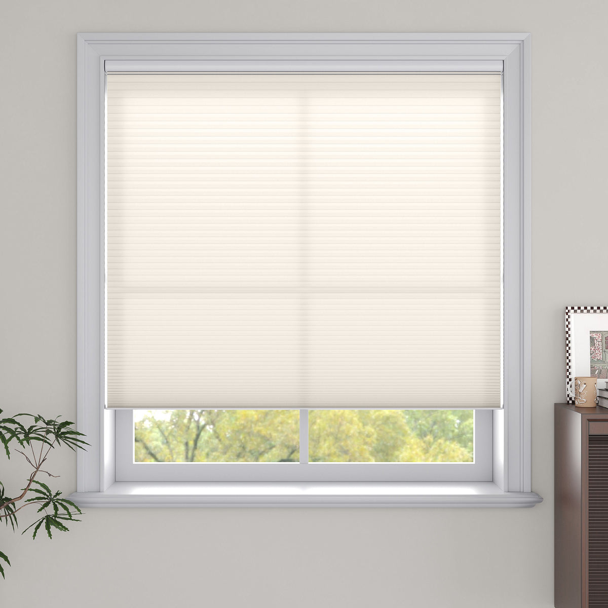 Waterproof Cellular Shades - Moisture-Resistant Bathroom Shades, Cordless & Motorized, 3/8" Single Cell, 99% Light Block, Noise Reduction, Energy Efficient for Bedroom, Nursery & Home Theater