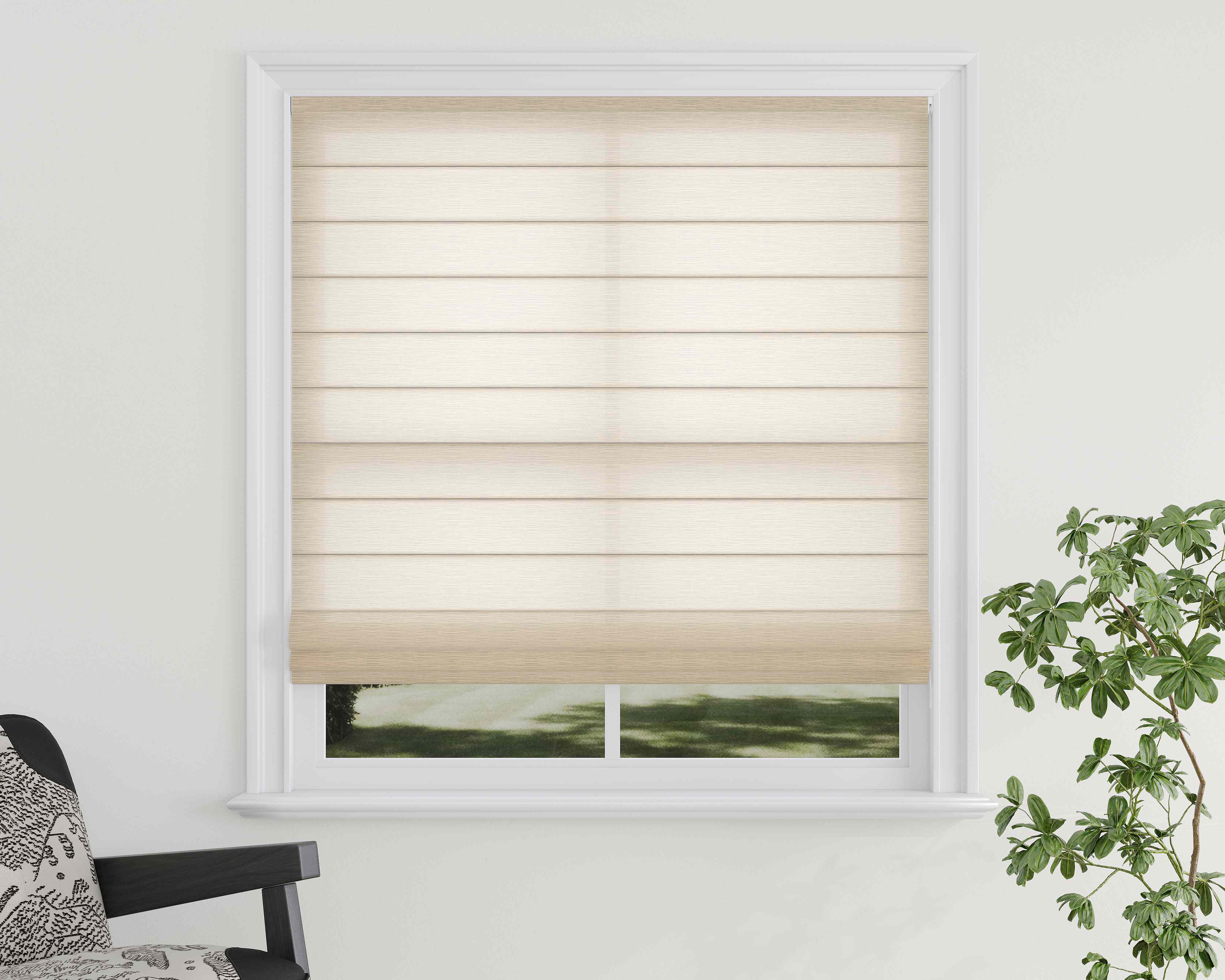 The Key Benefits of Roman Shades for Living Rooms: Style, Light & Comfort