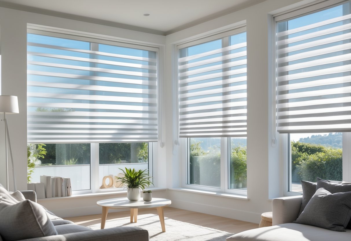 Zebra Shades Demystified: Day-Night Light Control in a Single Fabric Layer