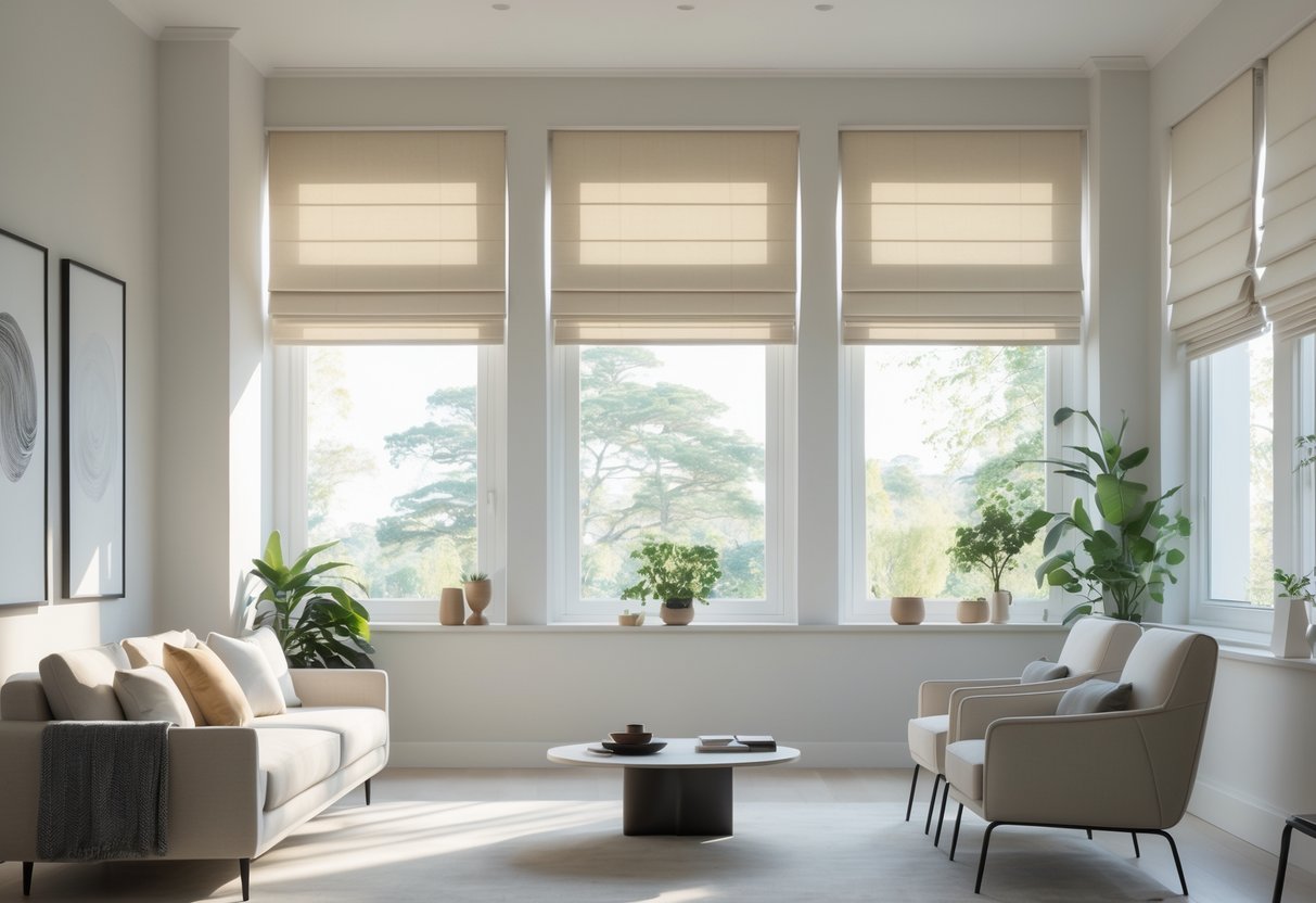 Motorized Roman Shades: Blending Classic Folds with Modern Convenience