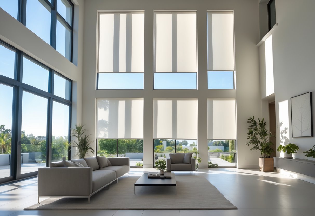 Designing for High Ceilings: Extra-Long Shades Without Sag or Curl