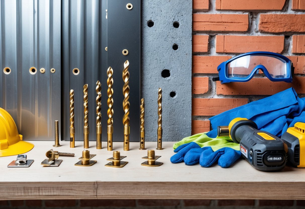 Mounting Into Metal, Tile, or Brick: Drill Bits, Anchors, and Safety Tips
