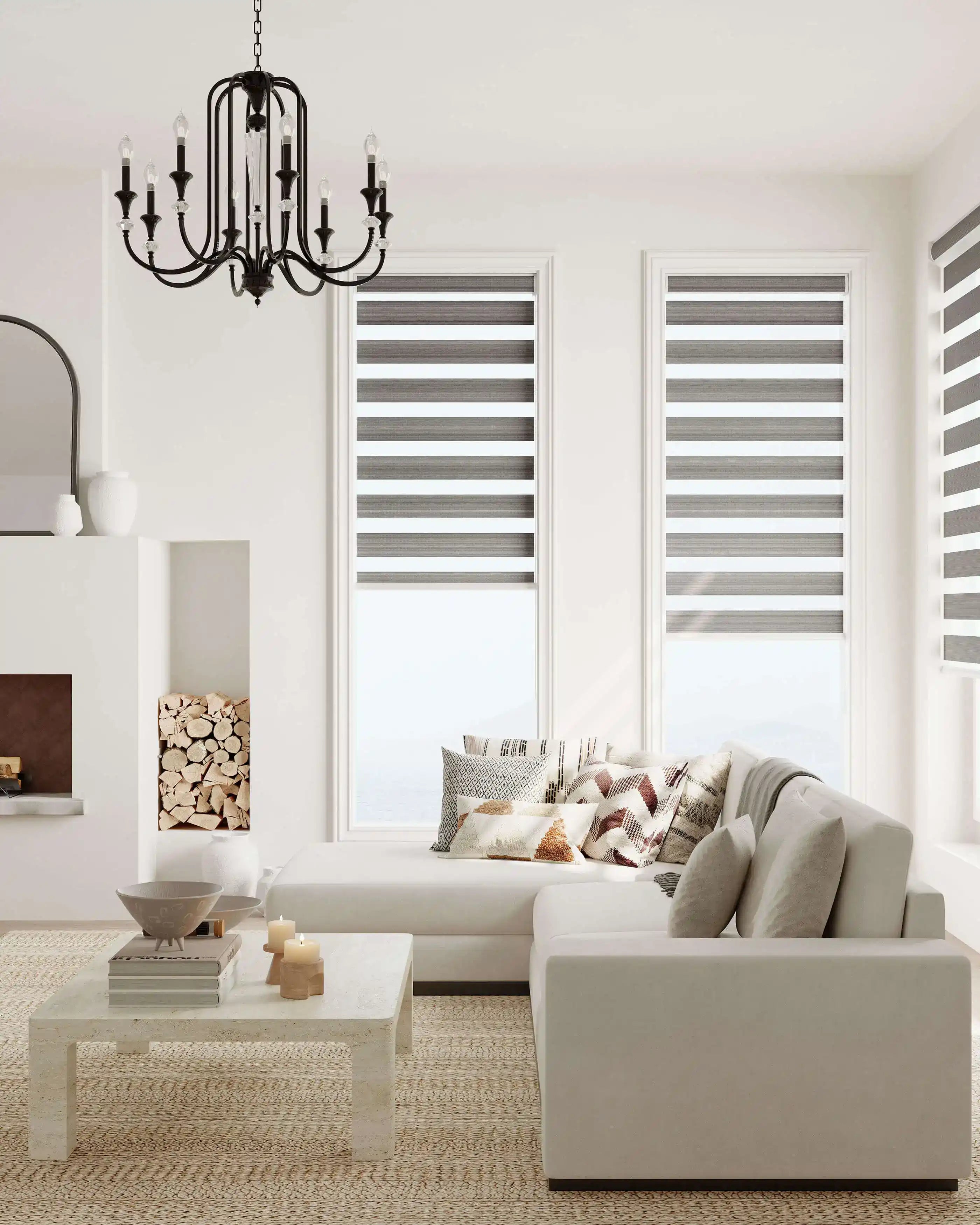 SolidStripe 3" Opaque Band Zebra Shades