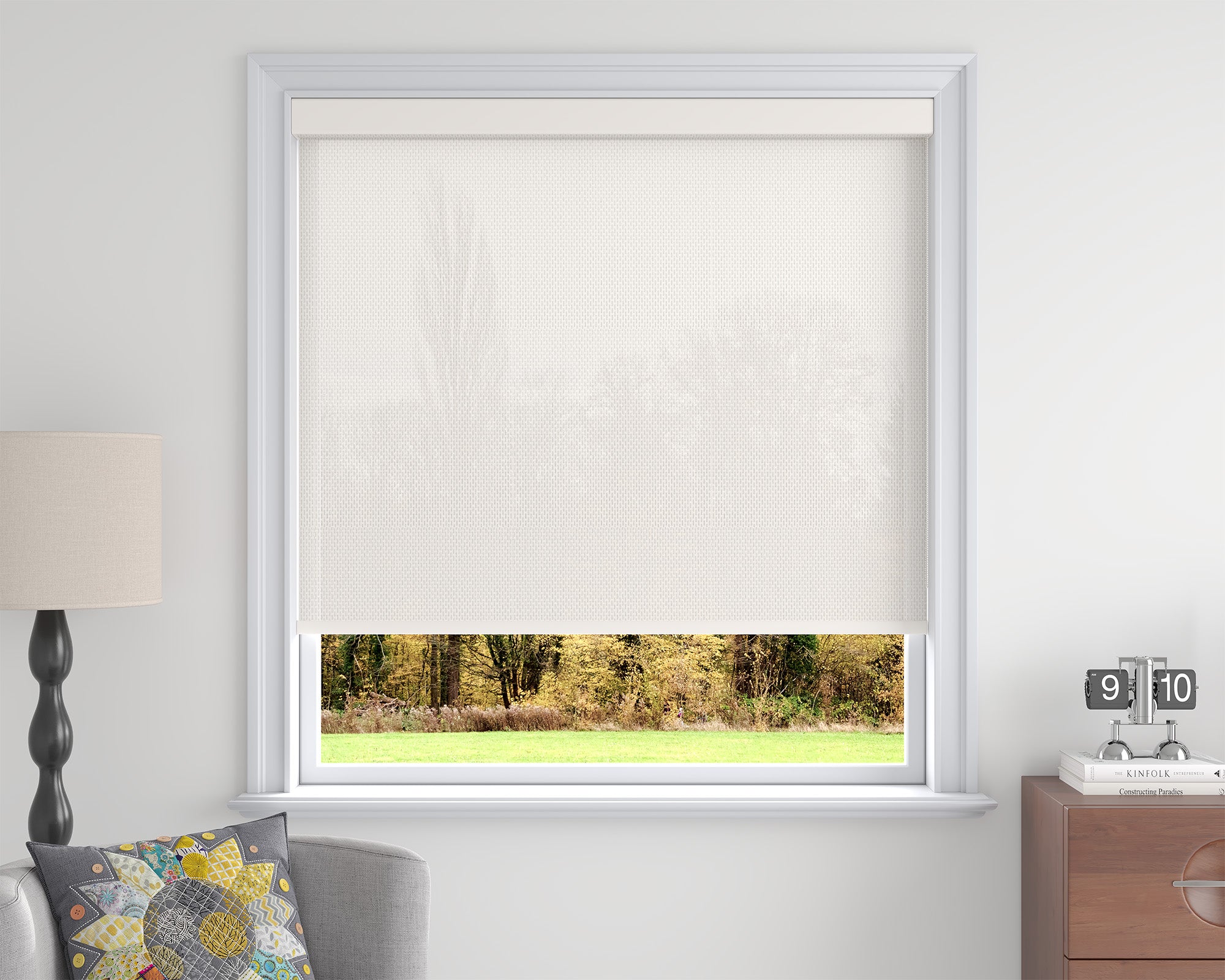 Sarasota Custom Solar Shades - 1%, 3% & 5% Openness, GREENGUARD Certified, Cordless & Motorized, Child-Safe for Living Room & Kitchen