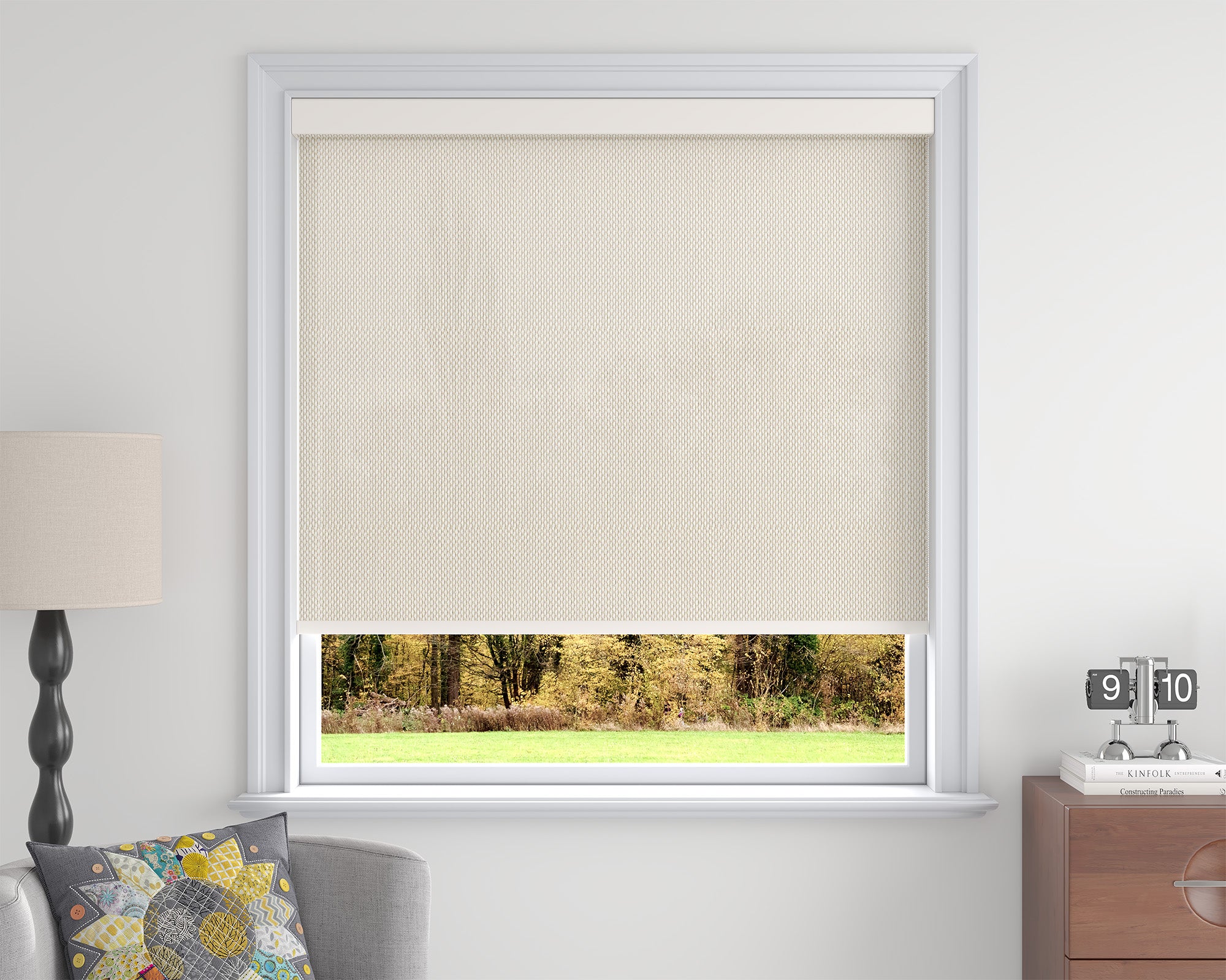 Sarasota Custom Solar Shades - 1%, 3% & 5% Openness, GREENGUARD Certified, Cordless & Motorized, Child-Safe for Living Room & Kitchen