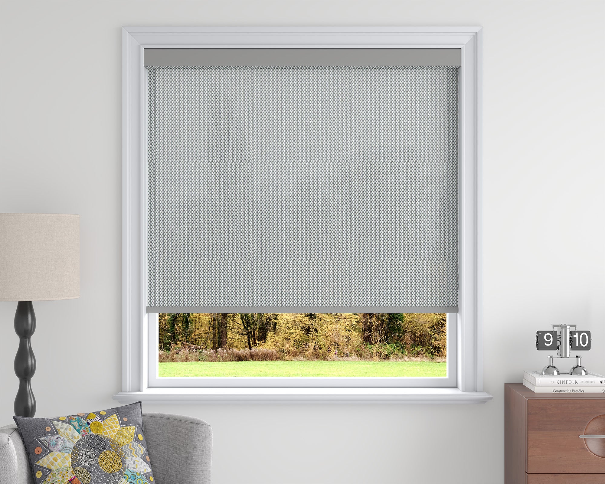 Sarasota Custom Solar Shades - 1%, 3% & 5% Openness, GREENGUARD Certified, Cordless & Motorized, Child-Safe for Living Room & Kitchen