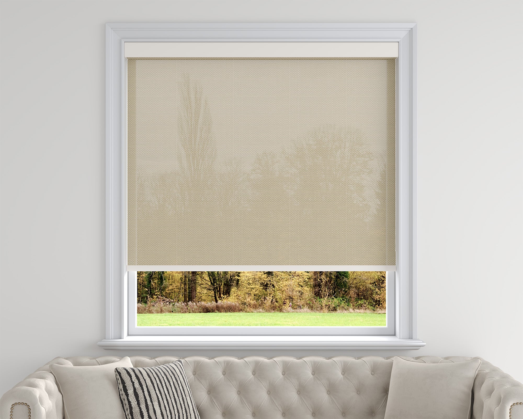 Sarasota Custom Solar Shades - 1%, 3% & 5% Openness, GREENGUARD Certified, Cordless & Motorized, Child-Safe for Living Room & Kitchen